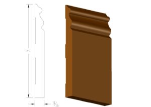 7" Victorian Baseboard